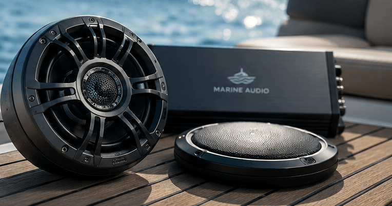 Black Speaker for boat