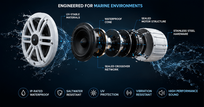 Marine Waterproof boat speakers