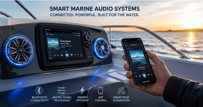 Connection Waterproof Marine Boat Speakers